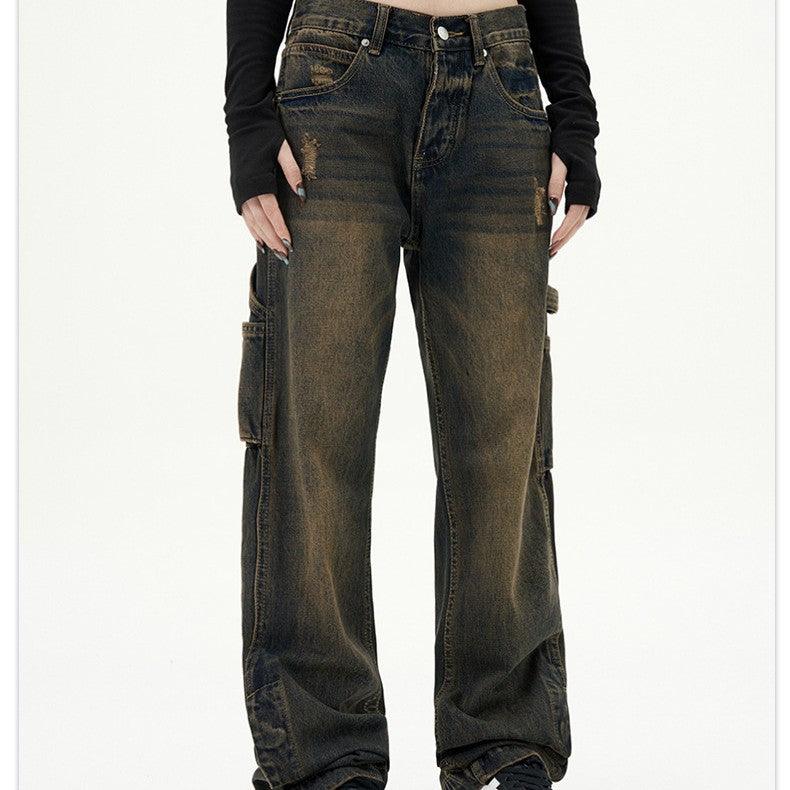 American Retro Jeans Loose Straight Pants & Jeans
