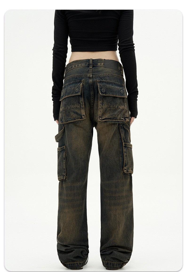 American Retro Jeans Loose Straight Pants & Jeans