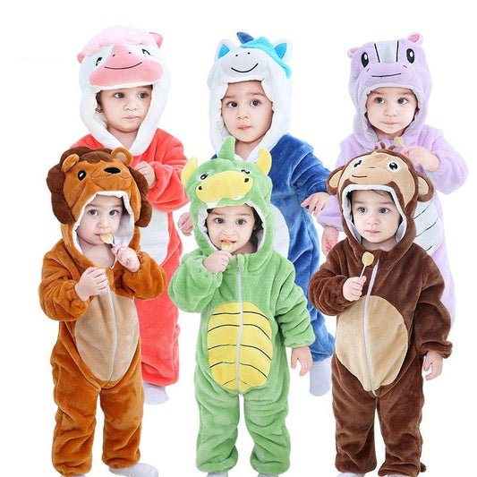 Animal cartoon romper Kids clothes