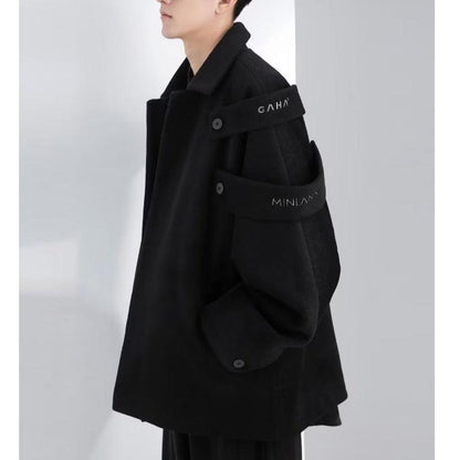 Autumn And Winter Woolen Trench Coat Winter clothes for men