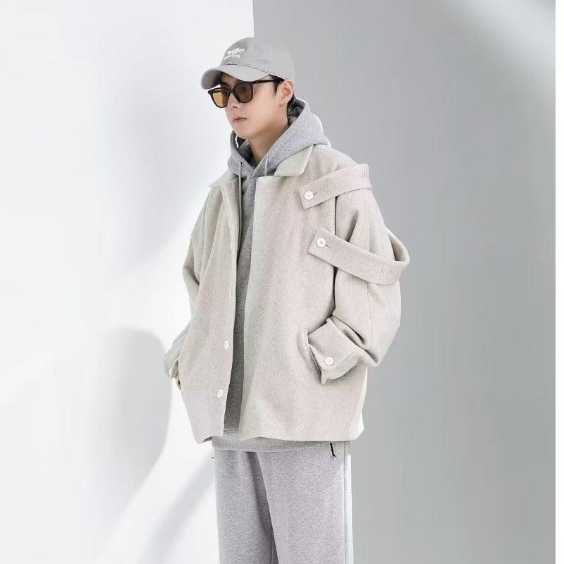Autumn And Winter Woolen Trench Coat Winter clothes for men