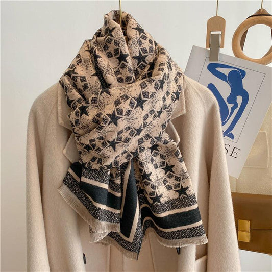 Autumn Thickened Artificial Cashmere Scarf scarves, Shawls & Hats