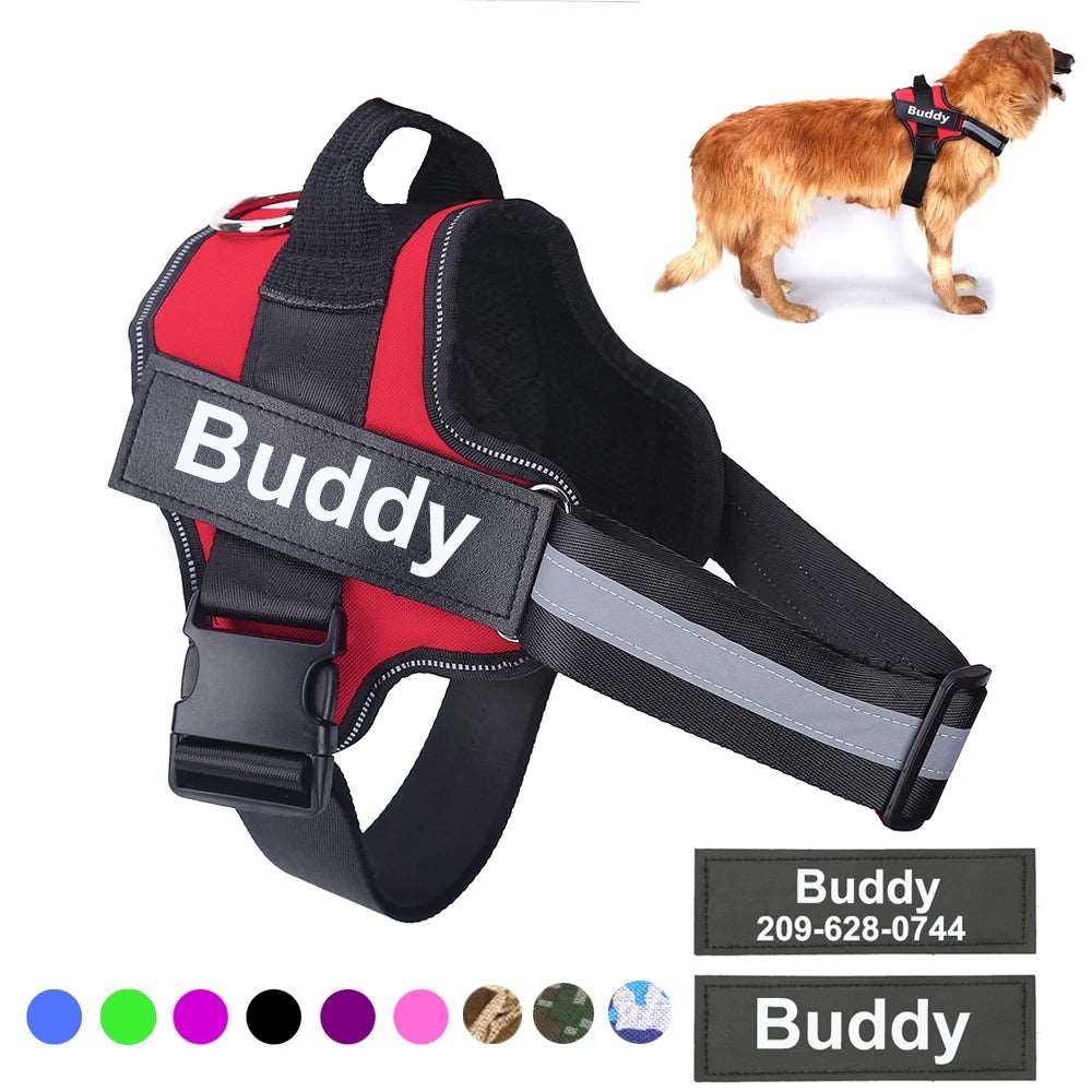 Personalized Dog Harness Reflective Breathable Dog Harness