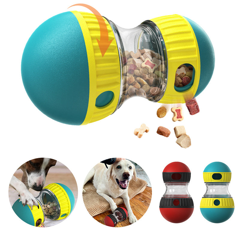 Food Dispensing Dog Toy Tumbler Leaky Food Ball Puzzle Toys Interactive Pet Products