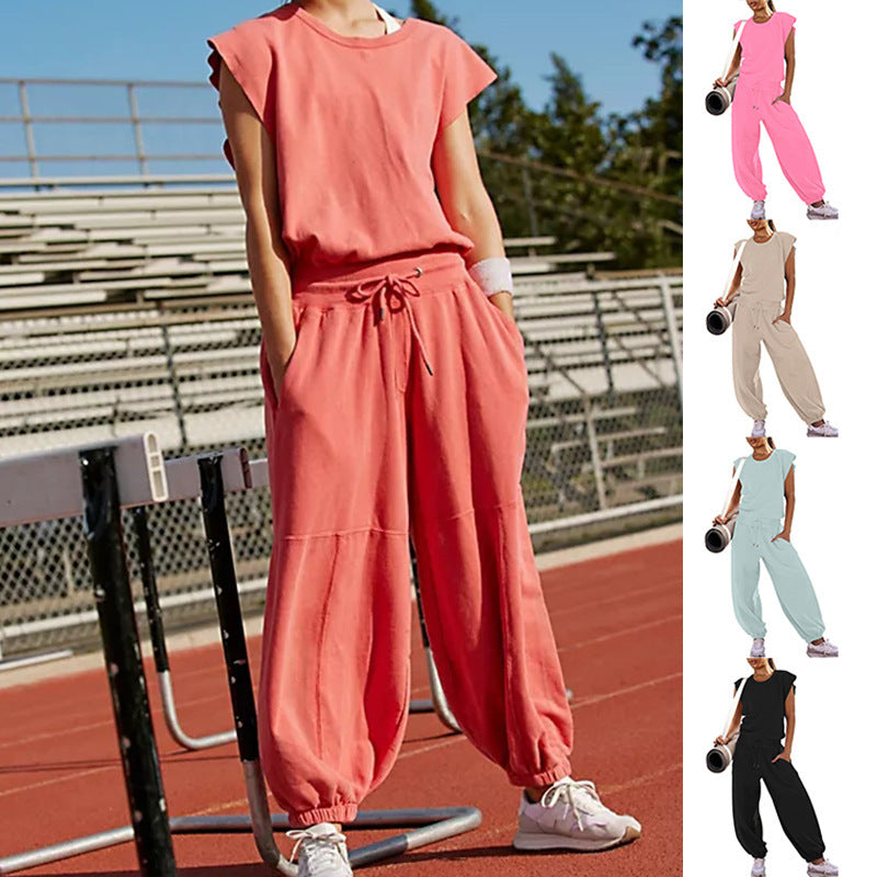 Summer Loose Sleeveless Long Jumpsuit With Backless Design apparel & accessories