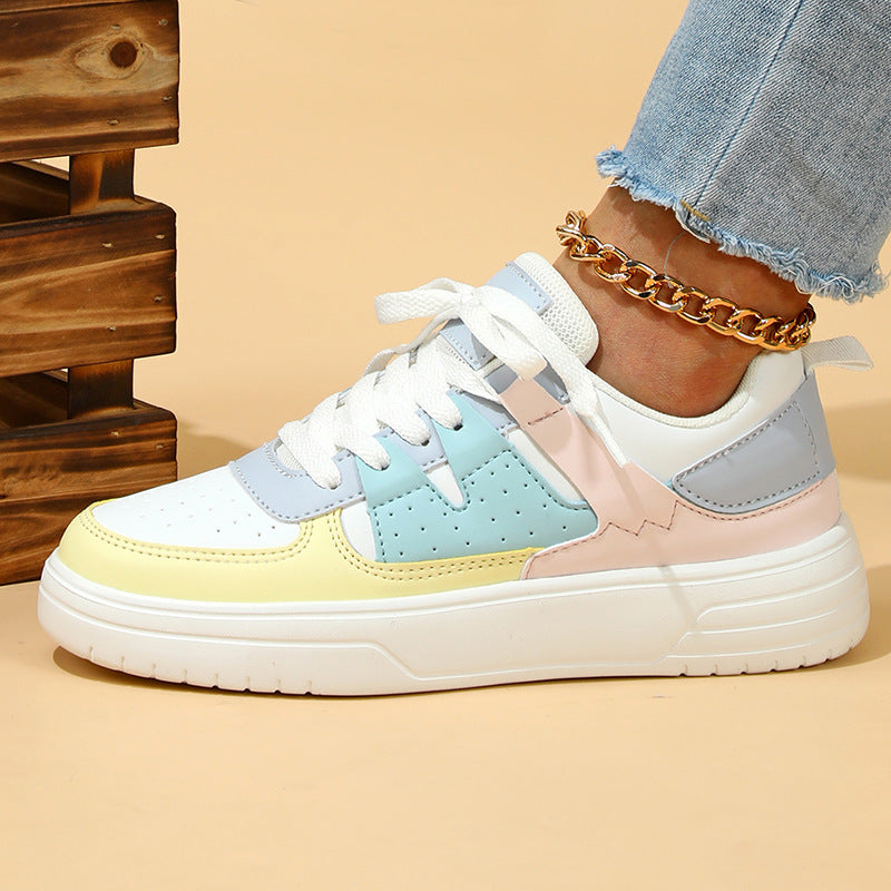 Trendy Fashion Couple Platform Sneakers Shoes & Bags