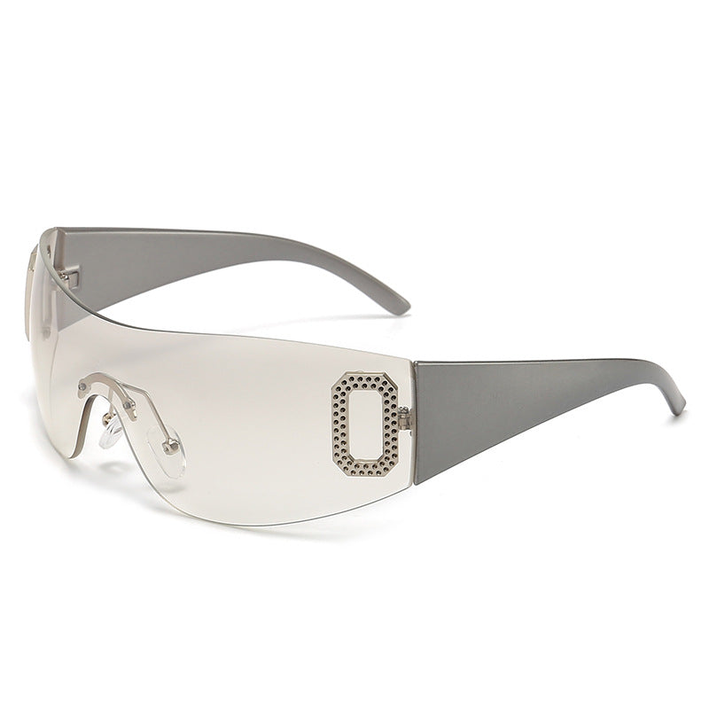 Letter Integrated Sun-proof Sunglasses apparels & accessories