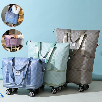 Large Capacity Travel Bags Dry Wet Separation Expansion Double Layer Luggage Totes Women Shoes & Bags