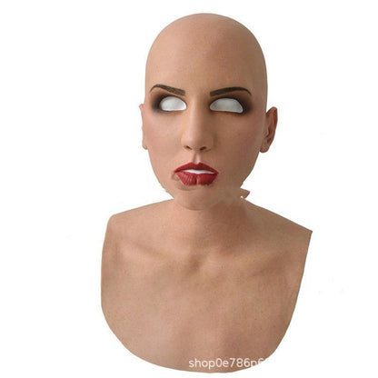 Bald Old Latex Headgear Halloween Cosplay halloween