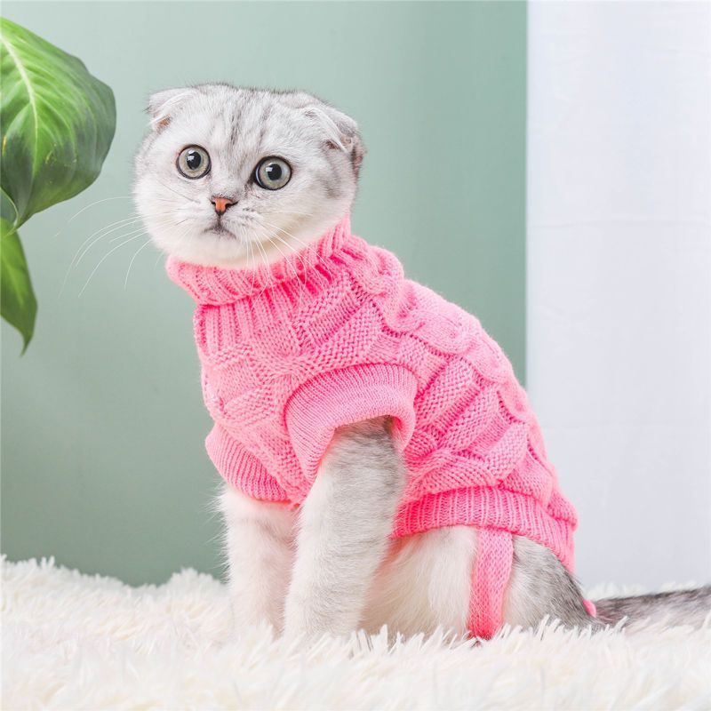 Cat Clothes Autumn Winter Knitted Sweater pet cloths