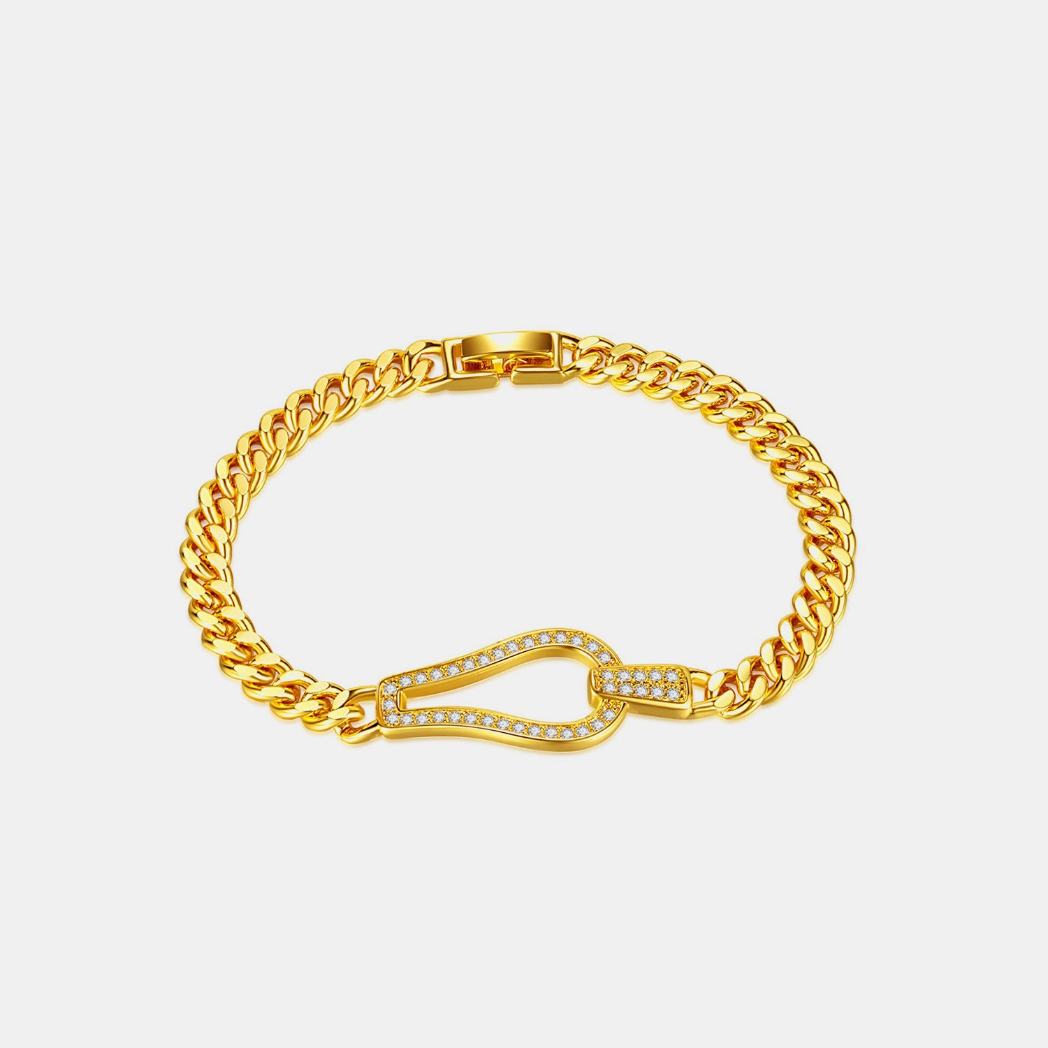 Gold-Plated Inlaid Zircon Bracelet apparel & accessories