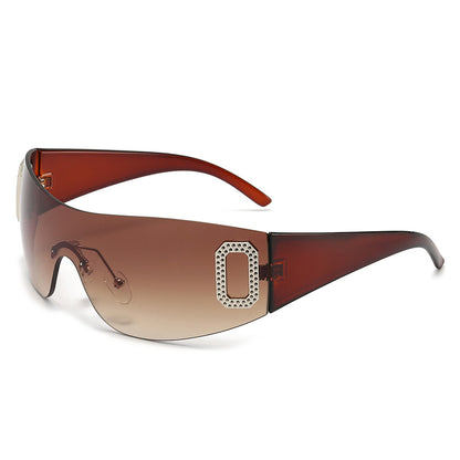 Letter Integrated Sun-proof Sunglasses apparels & accessories