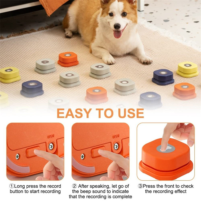 Pet Communication Button One-click Prevent Physical Inactivity Recordable Pet Products