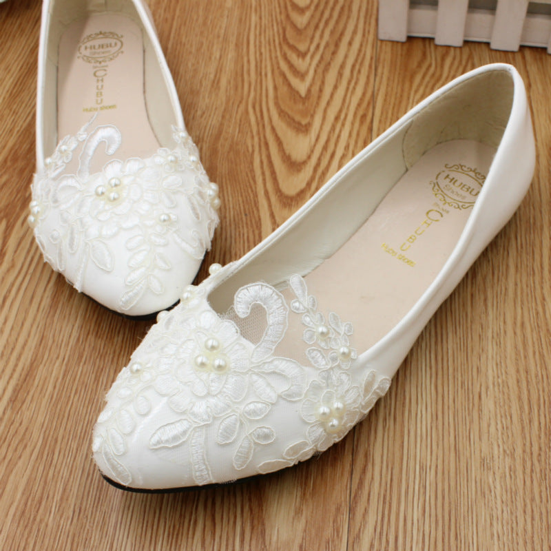 Flat Wedding White Bridal Dress Bridesmaid Shoes Shoes & Bags