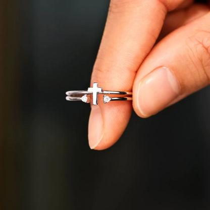 925 Sterling Silver Cross Ring apparel & accessories