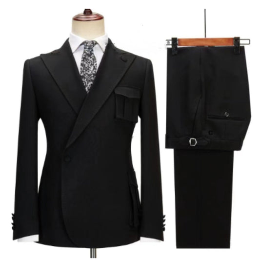 Suit Double Breasted Men's Striped Two-piece Set apparel & accessories