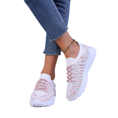 Sports Flying Woven Large Size Women's Pumps Shoes & Bags