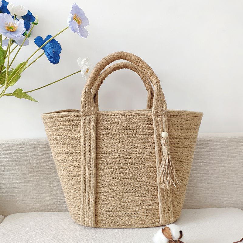 Women's Fashion Simple And Versatile Cotton Rope Woven Bag apparel & accessories