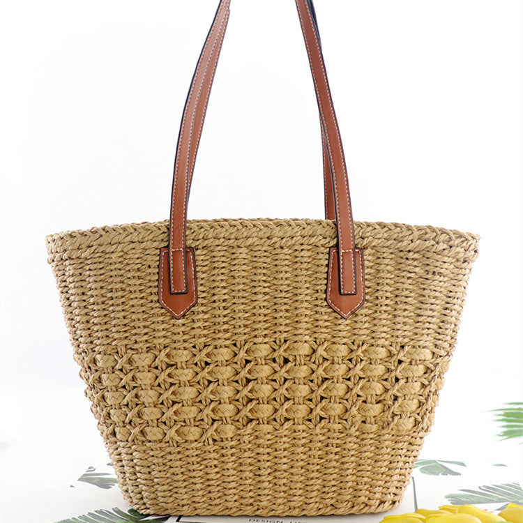 Women's Fashion Hollow Paper Rope Straw Bag apparel & accessories