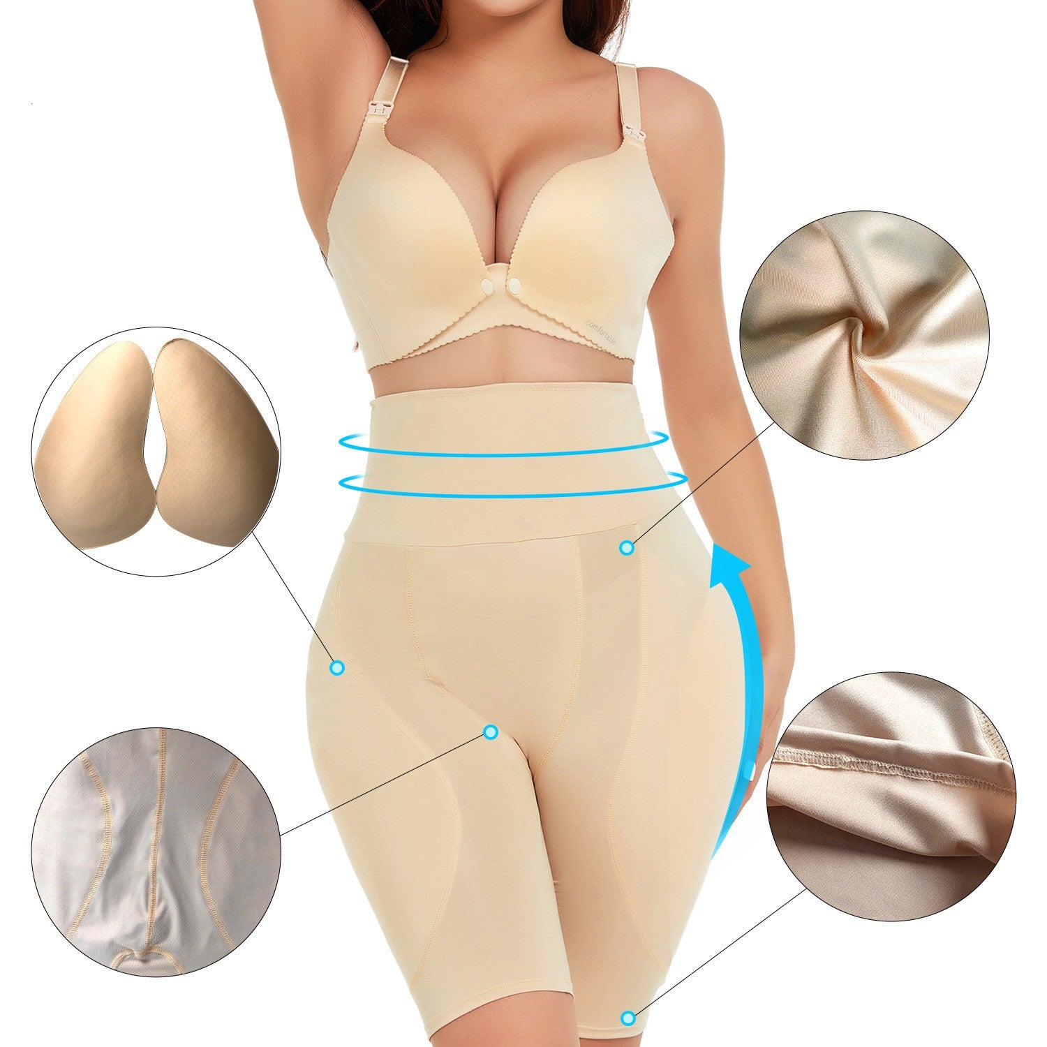 High Waist Fengqi Abdominal Pants Sponge Mat Fake Butt apparel & accessories