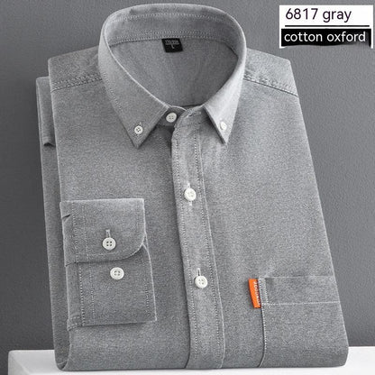 Men's Shirt Long Sleeve Pure Cotton Coat T-Shirt