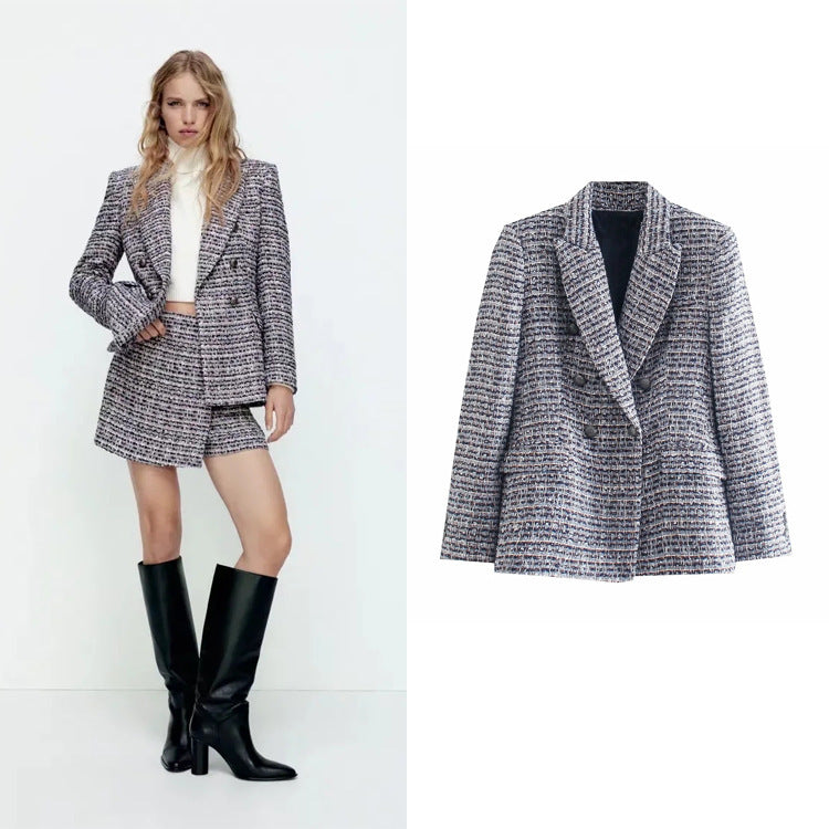 Commuter Ladies Style Woolen Textured Blazer apparel & accessories