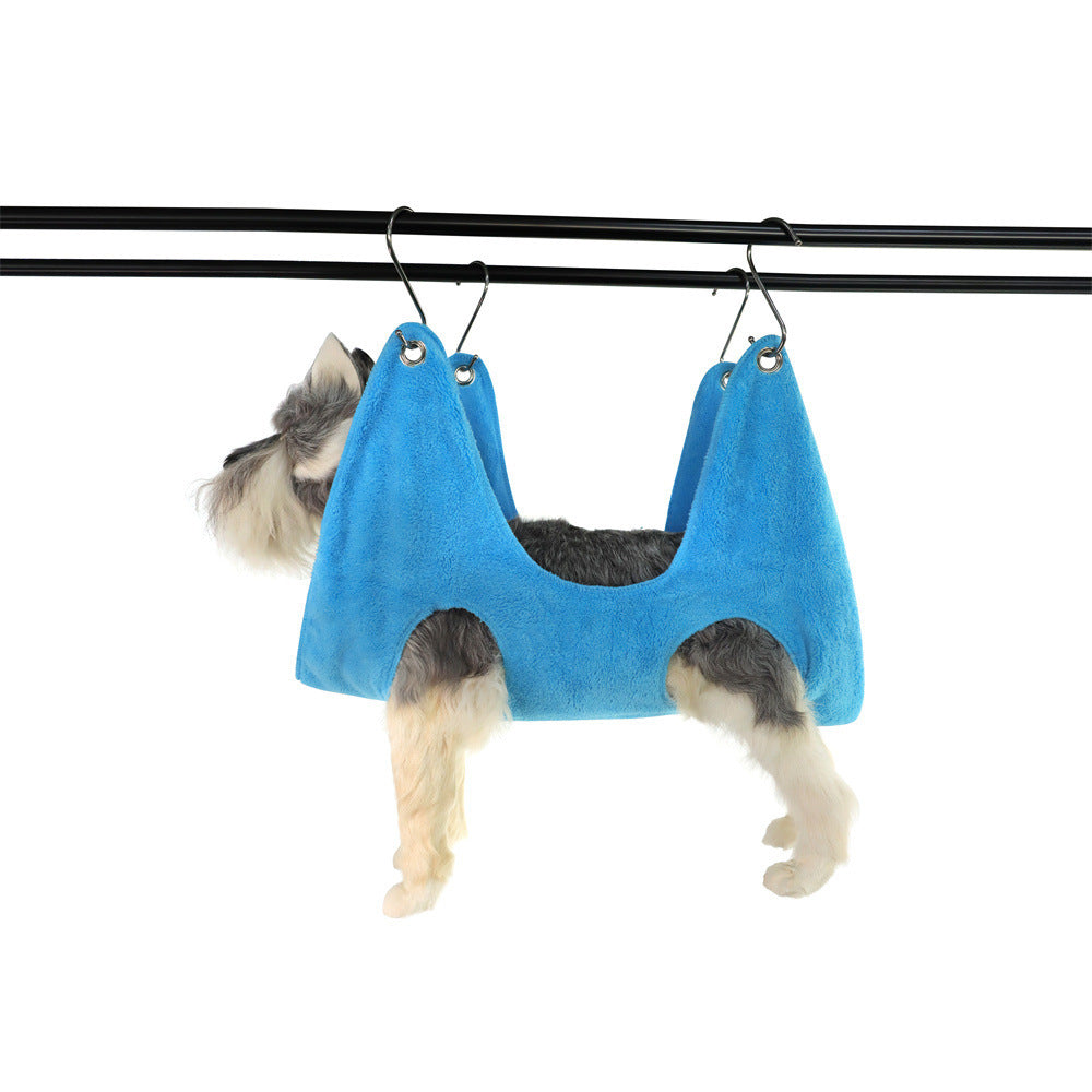 A Dog Grooming Hammock, 4