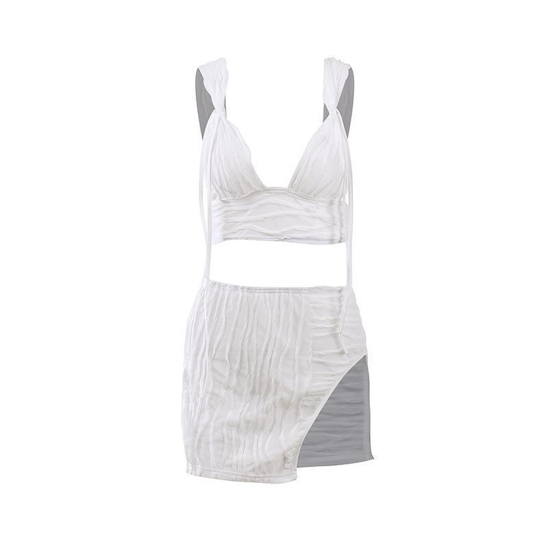 Women's Fork Slip Dress Hot Girl Suit apparel & accessories