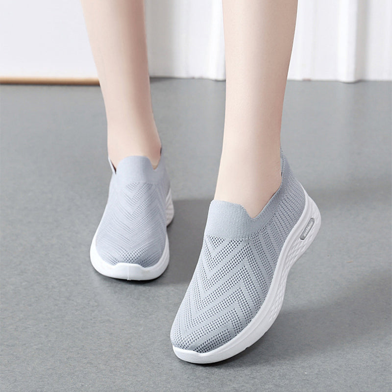 Casual Mesh Shoes Sock Slip On Flat Shoes For Women Shoes & Bags