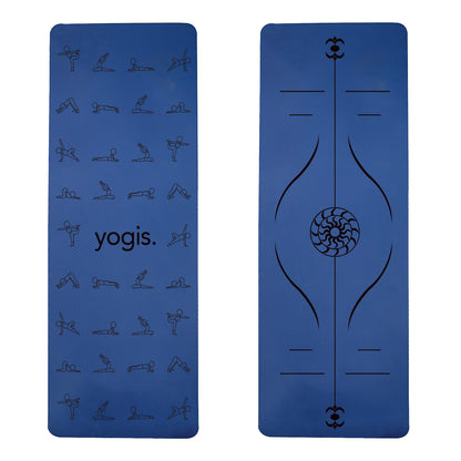 Yoga Mat Posture Line Non-slip Custom Fitness Mat For Beginners Plank Support fitness & sports