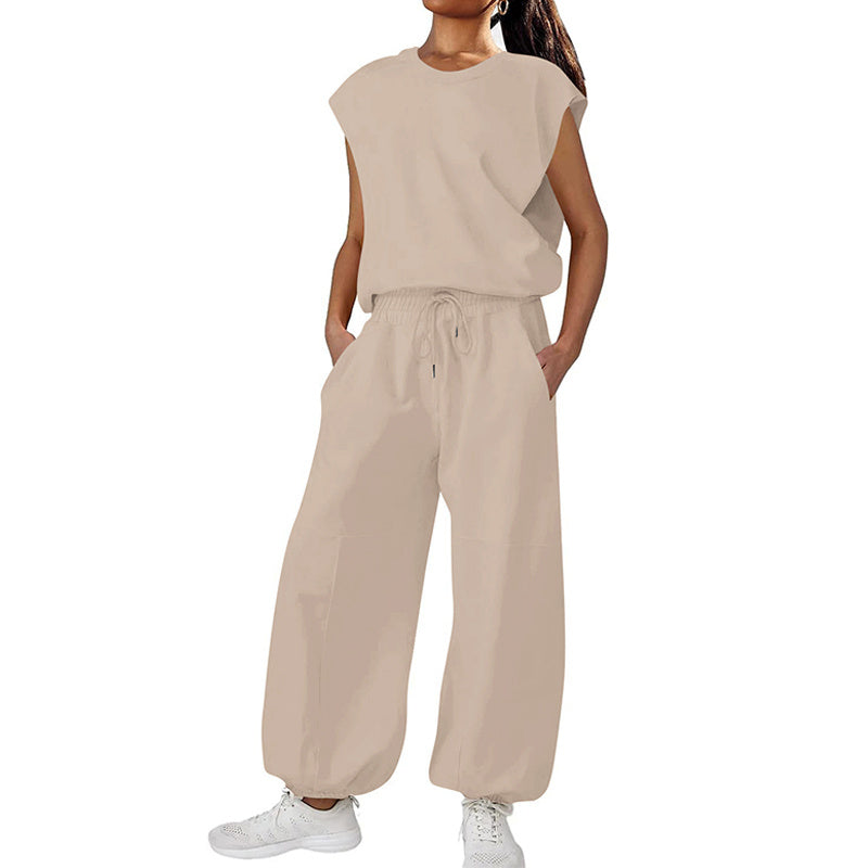 Loose Sleeveless Long Jumpsuit With Backless Design apparel & accessories