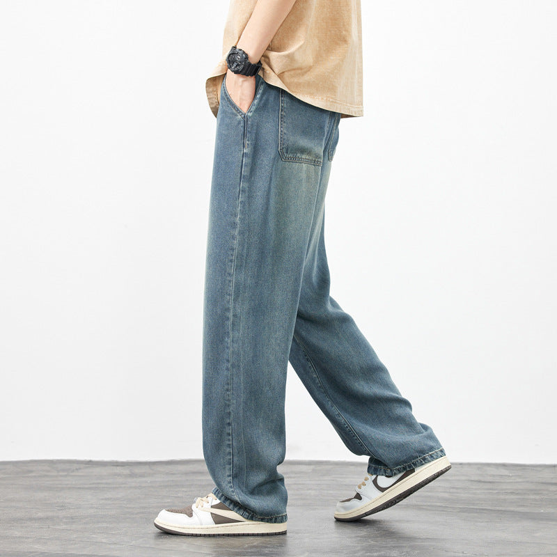 Men's Wide-leg High Street Loose Straight Casual Pants men's clothing