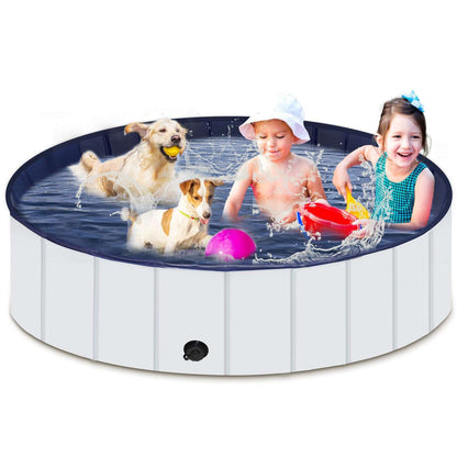 Foldable Dog Pool, Portable Hard Plastic pet pool