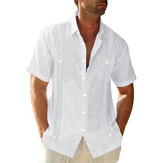 Fashion Short Sleeve Linen Shirt apparel & accessories