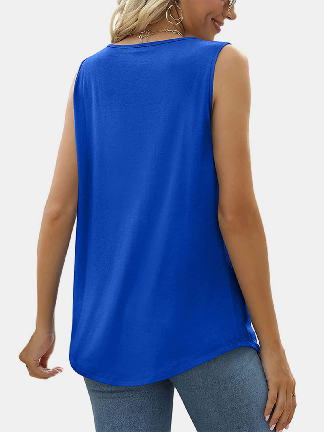 Ruched Square Neck Tank apparel & accessories