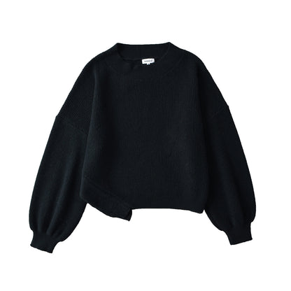 Leisure Slant-shoulder Loose Sweater apparels & accessories