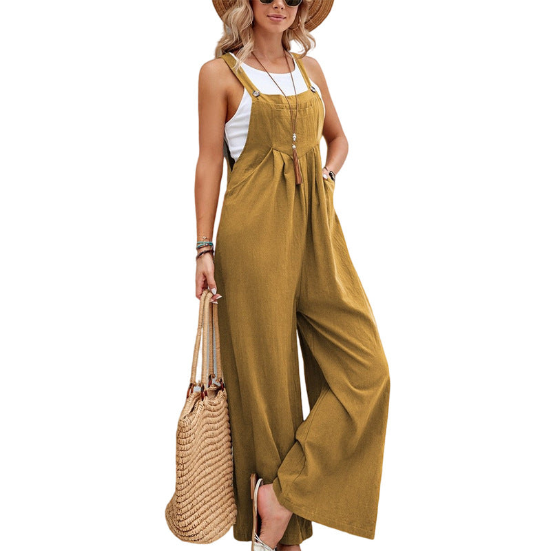 Women Long Bib Pants Overalls Casual Loose Rompers apparel & accessories