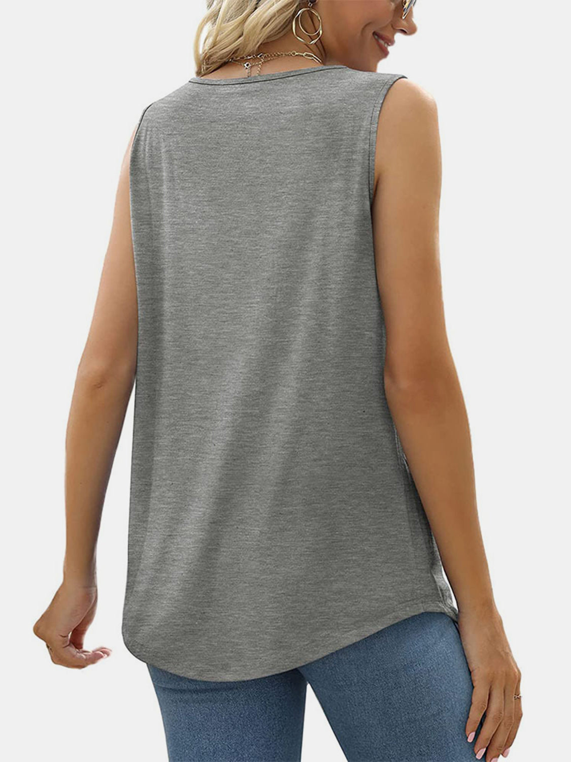 Ruched Square Neck Tank apparel & accessories