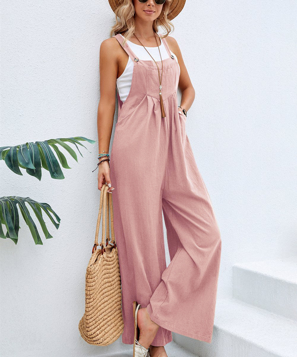 Women Long Bib Pants Overalls Casual Loose Rompers apparel & accessories