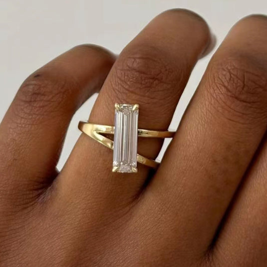 Women's Fashion Long Zircon Ring Jewelry