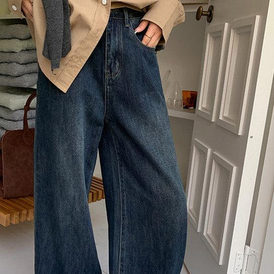 Blue Vintage Straight Early Autumn Jeans Pants & Jeans