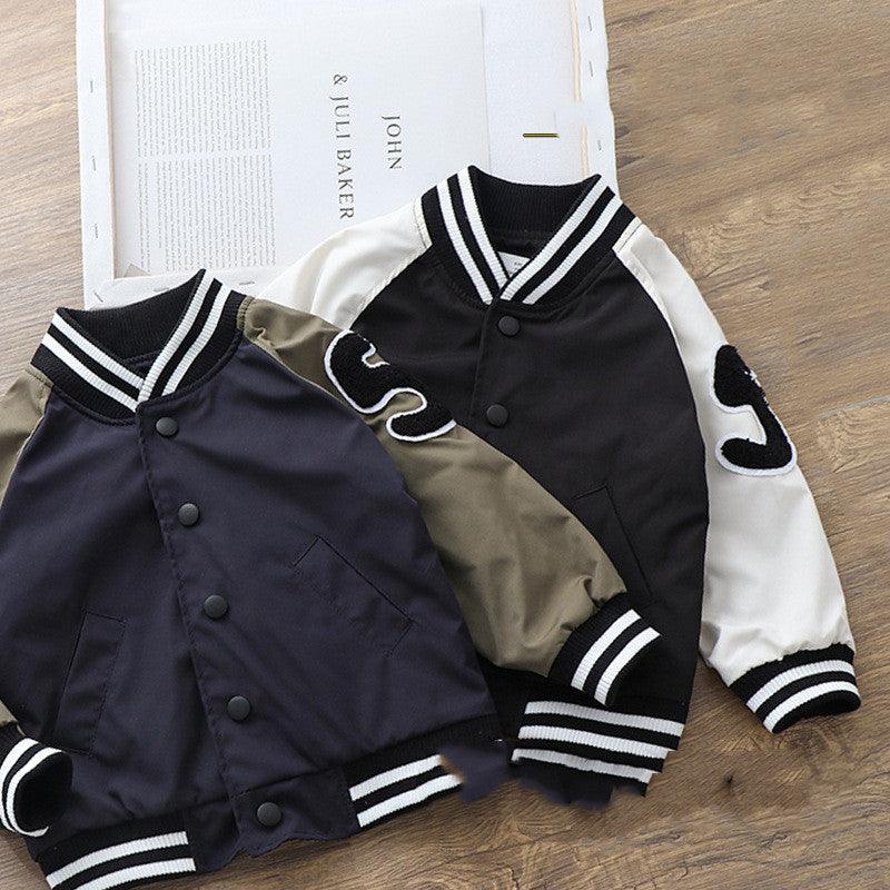 Boys Handsome Baseball Uniform Jacket Kids clothes