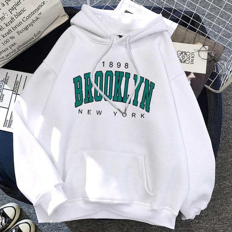 Brooklyn New York Printed Women Hoodie Dresses & Tops