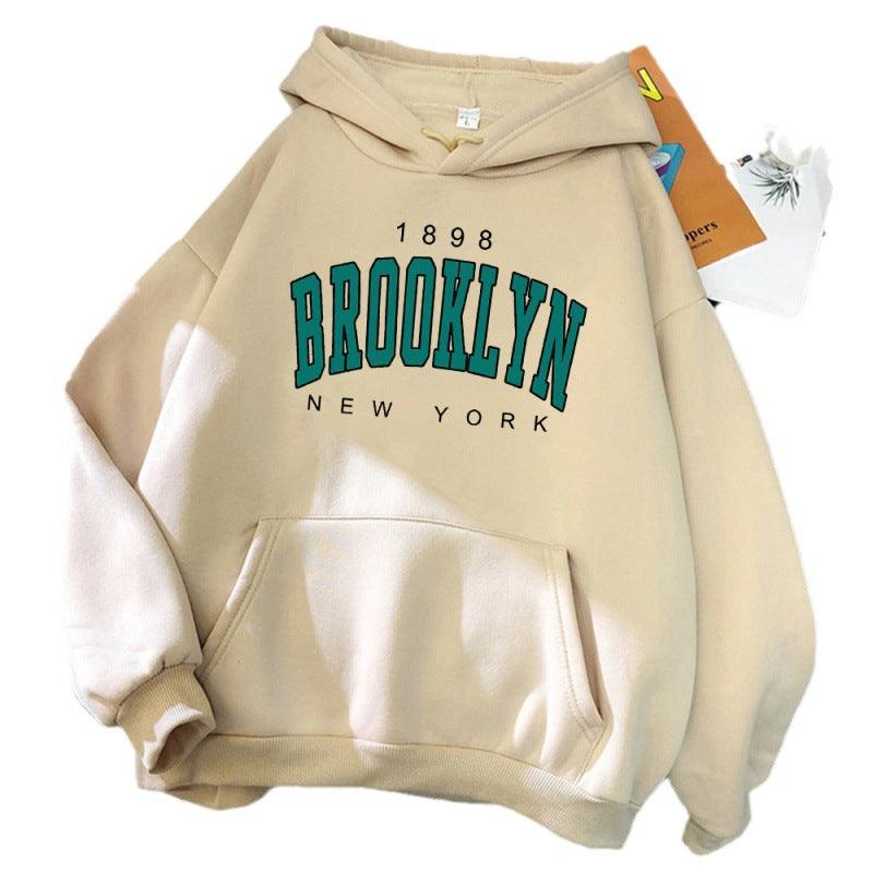 Brooklyn New York Printed Women Hoodie Dresses & Tops