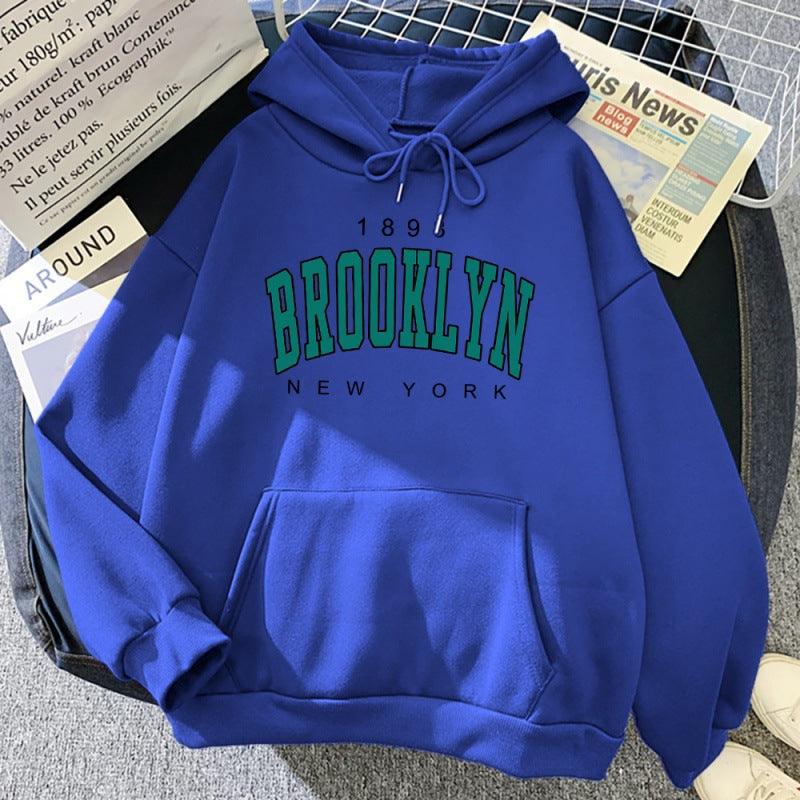 Brooklyn New York Printed Women Hoodie Dresses & Tops