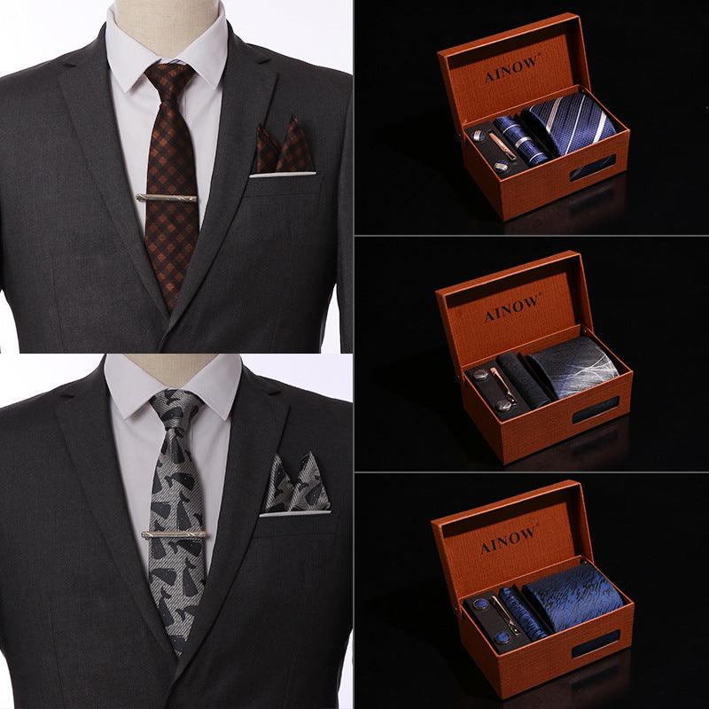 Business six piece Men's Tie Set shoes, Bags & accessories