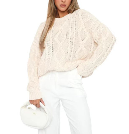 Fashionable And Comfortable Woolen Round Neck Sweater apparels & accessories