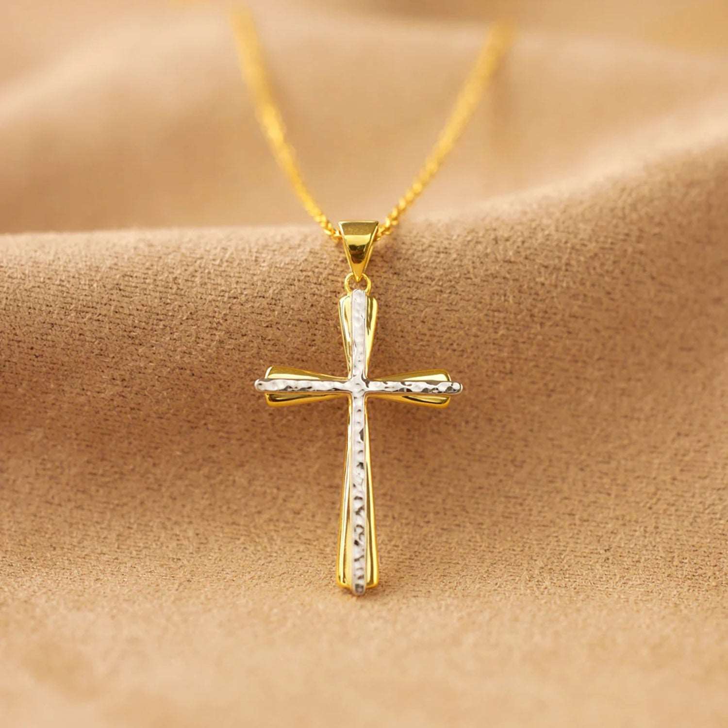 925 Sterling Silver Cross Pendant Necklace 