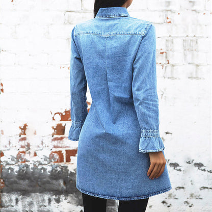 Slim Fit Denim Dress Fashion apparel & accessories