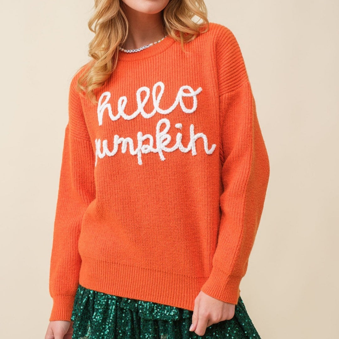 Women's Halloween Crew Neck Pullover Sweater apparels & accessories